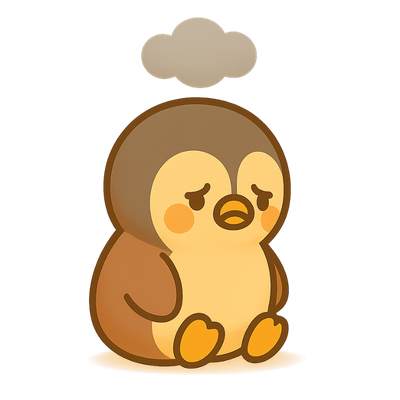 Sad Pingi illustration